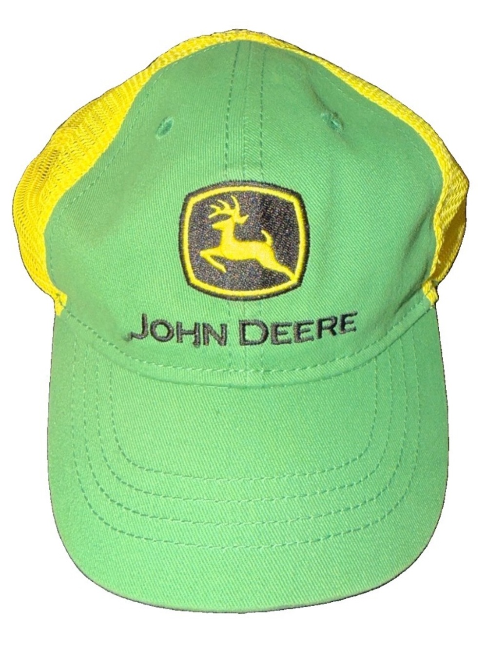 John Deere Toddler Kids’ Mesh Trucker Baseball Cap Hat Yellow Green SnapBack